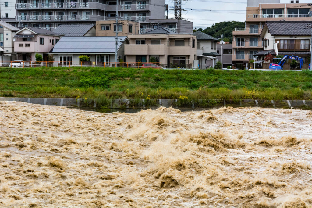 内水氾濫による排水口逆流への備え